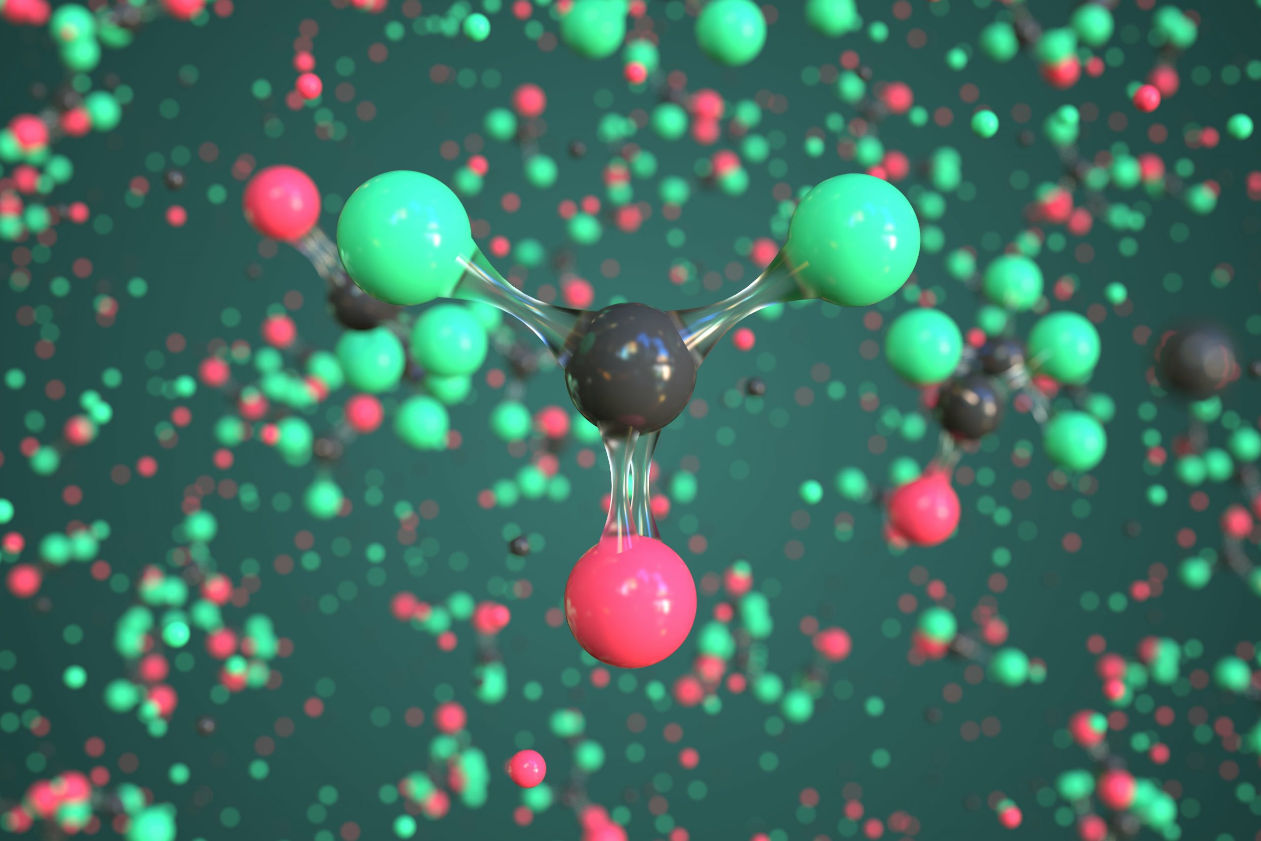 Carbonyl fluoride molecule