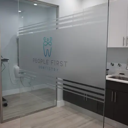 Patient care space inside People First Dentistry.