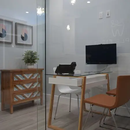 Consultation desk at People First Dentistry.